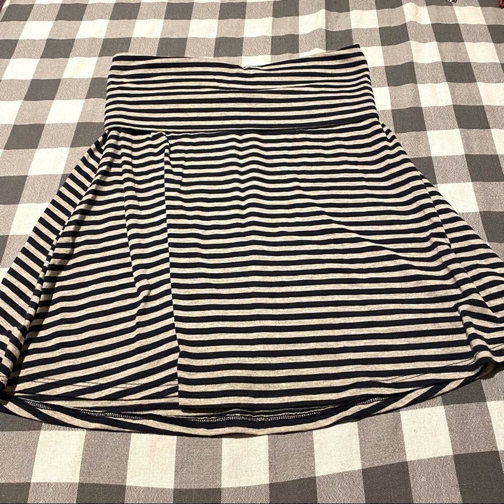 Mossimo Casual Striped Pull On Skater Skirt Size XS
